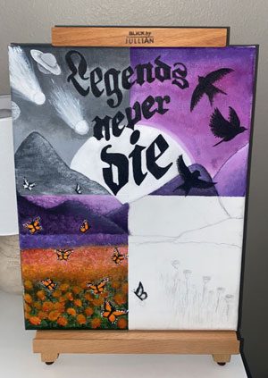 Juice WRLD "Legends Never Die" Painting 75%